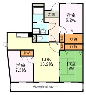 エルパティオ田原【3階】の間取り