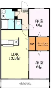 グランデYABURI【1階】の間取り