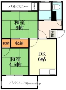 北尾マンション【202号室】の間取り