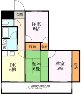 ザ・メドゥズ【2階】の間取り