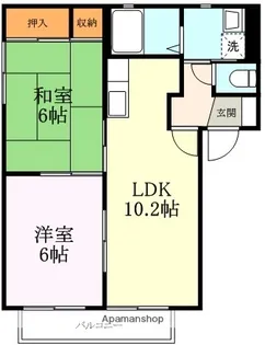 アイリス正道C棟【2階】の間取り