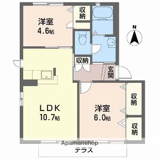 グリーンアネックス【1階】の間取り