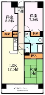フレックス戸ノ内【2階】の間取り