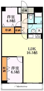 LA・GRAZIE大久保【2階】の間取り