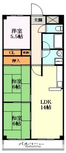 ラポート折坂【6階】の間取り