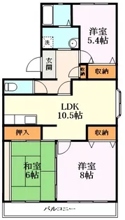 第二西川マンション【305号室】の間取り