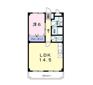 久御山ファーストマンション【407号室】の間取り