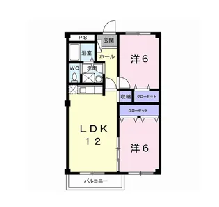サンリジェール【1階】の間取り
