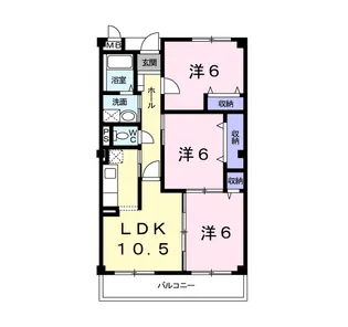 ラ・フォンターナ【2階】の間取り