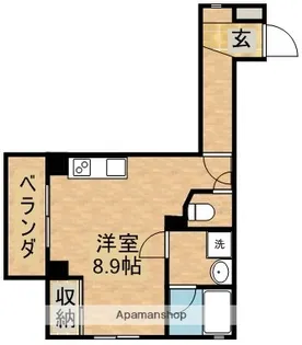 エバー・グリーン六地蔵駅前【403号室】の間取り