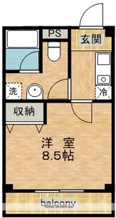 IL CASA KOHATA【302号室】の間取り