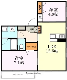 シャーメゾン・ボヌール【302号室】の間取り