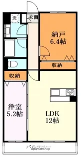 PLUM OWL Ⅱ【402号室】の間取り