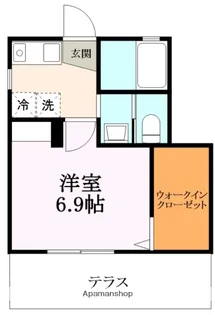 リーブルコート西裏【104号室】の間取り