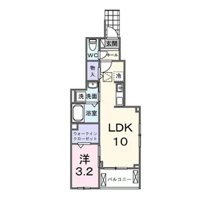 ノースヴィレッジ【1階】の間取り