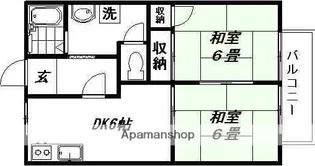 シャトヴェールB棟【1階】の間取り