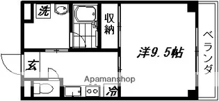 コンフォール大久保【302号室】の間取り