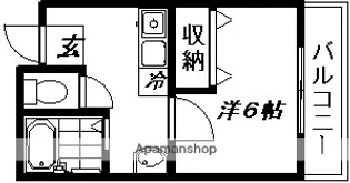 広野町マンション【203号室】の間取り