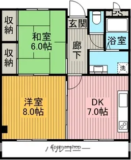 メゾンドゥ木幡【2階】の間取り