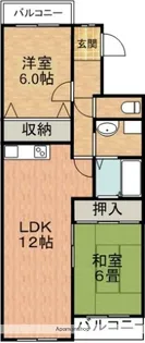 エクシードこはた【1階】の間取り