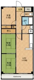 ラポート折坂【5階】の間取り