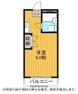1Kの間取り画像