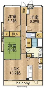 グランK’Sジオ【1階】の間取り
