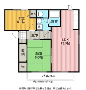 テ・ゾーヌ【2階】の間取り