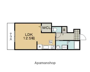 グレースコート中野【101号室】の間取り