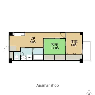 エスポワール紫野【202号室】の間取り