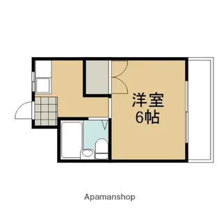 京都府京都市左京区松ケ崎久土町【マンション】の間取り
