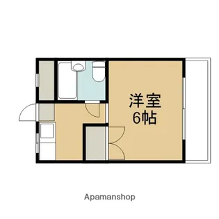 京都府京都市左京区松ケ崎久土町【マンション】の間取り