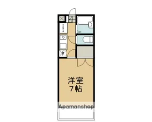 ハイツポポロ【206号室】の間取り