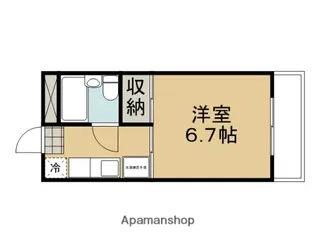 リバーサイド安井【102号室】の間取り