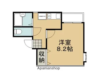 西賀茂ウスイハウス【101号室】の間取り
