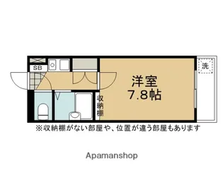 1Kの間取り画像