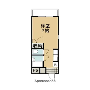 1Kの間取り画像