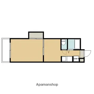 REQUIE紫竹【202号室】の間取り