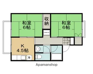 セジュール今原【A203号室】の間取り