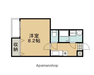 上賀茂ハイツ安井【3-A号室】の間取り