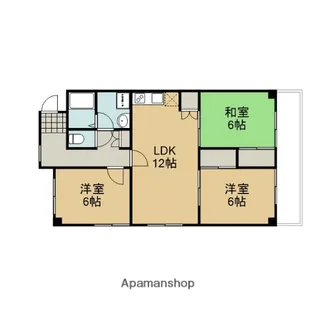 メゾンミソノ【101号室】の間取り
