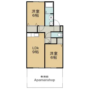 グリーンハイツ西賀茂【B102号室】の間取り