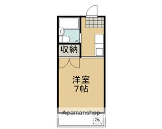 ガーデンクリス【2C号室】の間取り
