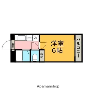 ラ・シャンブル【410号室】の間取り