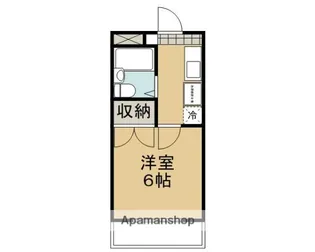 ラ・シャンブル【105号室】の間取り