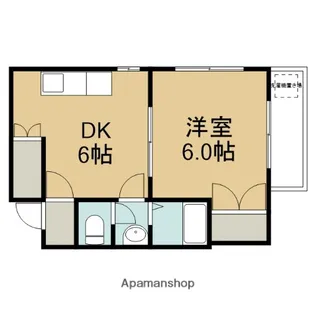 カステロレヴィPARTⅢ【201号室】の間取り