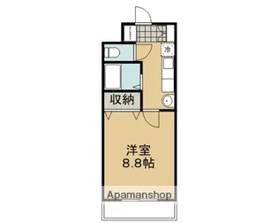 ソレアード北山【201号室】の間取り