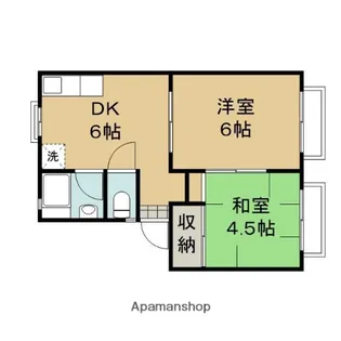 GREEN CORPO【101号室】の間取り