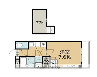 VINGTーSEPT【402号室】の間取り