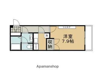 VINGT−SEPT【201号室】の間取り